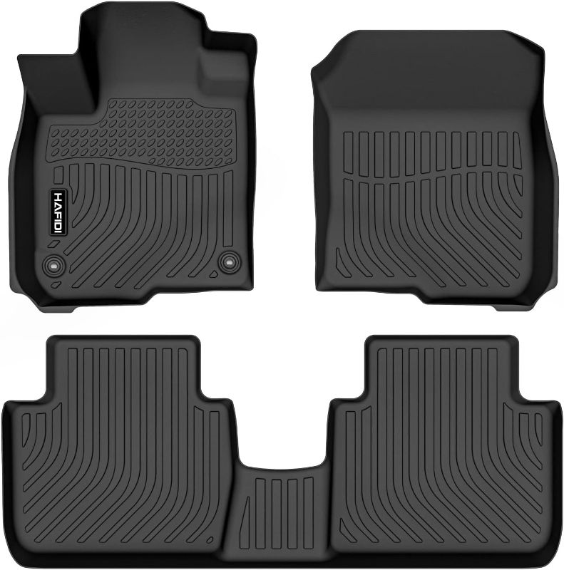 Photo 1 of AFIDI Floor Mats Custom for Honda HR-V 2023 2024 All Weather Protection TPE Heavy Duty Non-Slip Automotive Floor Liners Fits Front& 2nd Row HRV 2023 Full Set Accessories, Black