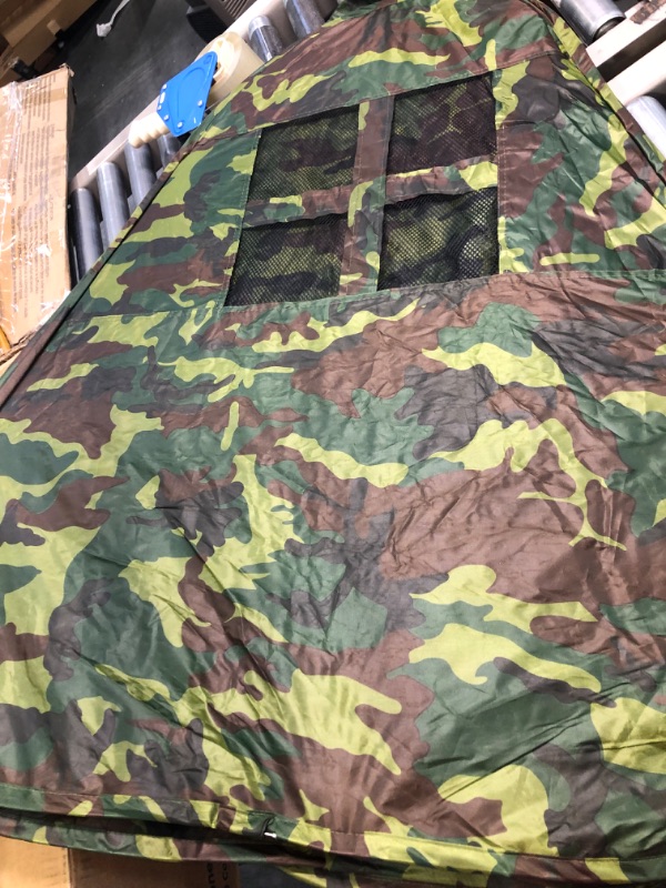 Photo 1 of Vokodo Kids Pop Up Camouflage Play Tent Foldable Indoor Outdoor Camping Style Camo Hunting Pretend Play Army Playhouse Boosts Imagination Creative Learning Perfect Toy for Children Boys and Girls