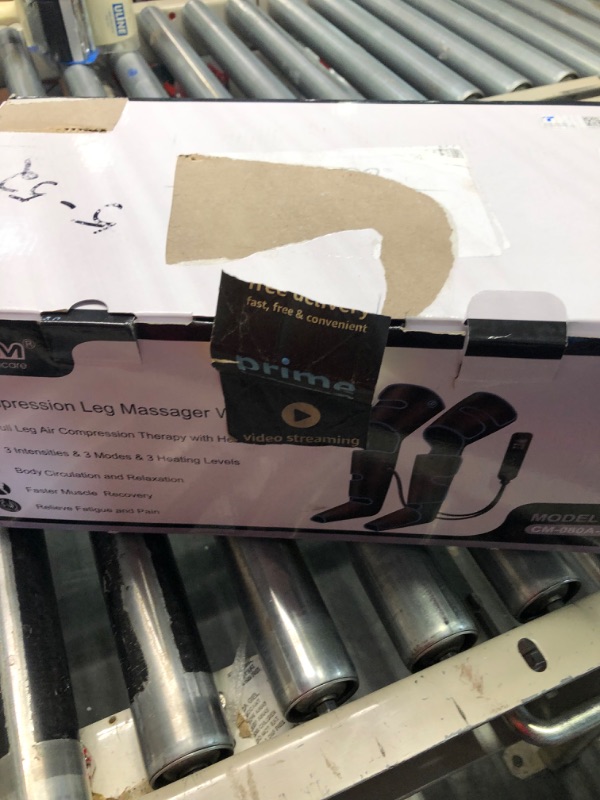 Photo 1 of CINCOM Leg Massager with Heat, Air Compression Leg Massager for Circulation, Full Leg Massager with 3 Heats 3 Modes 3 Intensities Sequential Compression Device for Pain Relief Bluelpno113166974
