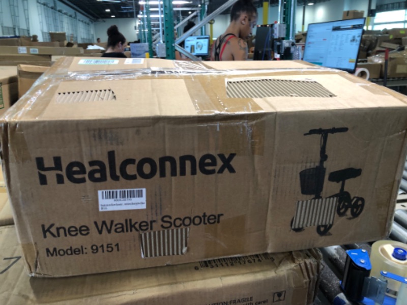 Photo 1 of Healconnex Knee Scooter?Steerable Knee Walker, Economical Knee Scooter for Foot Injuries Best Crutches Alternative Blue