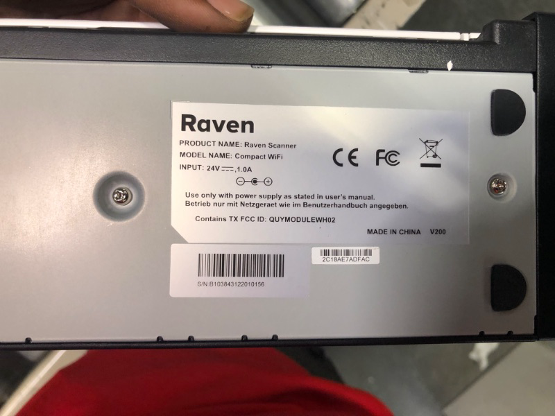 Photo 1 of Raven Compact Document Scanner - Wireless Scanning to Mac or Windows PC, Fast Duplex Scan Speeds, Ideal for Home or Office, Includes Raven Desktop Software
