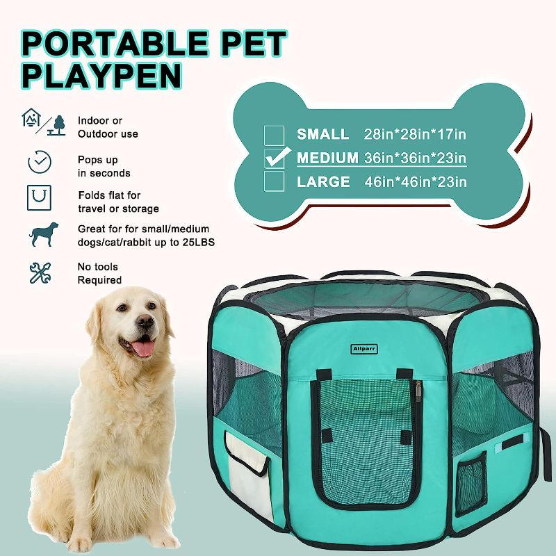 Photo 1 of Aliparr Portable Pet Playpen,Dog Playpen