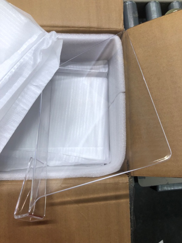 Photo 1 of Aolloa 12 PCS Shelf Dividers for Closet Organization Acrylic Clear Closet Shelf Divider for Wooden Shelving Suitable for Wooden or Vertical Shelves Or Bedroom, Kitchen and Office Clear 12 pcs