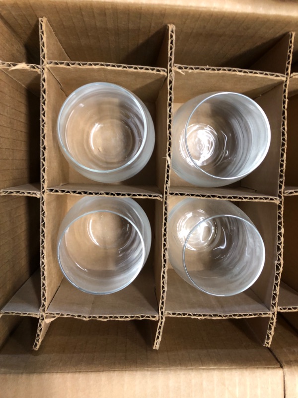Photo 1 of Amazon Basics Stemless Wine Glasses (Set of 4), 15 oz