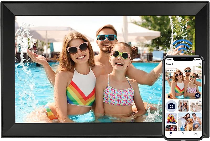 Photo 1 of 
+Digital Picture Frame Funcare 15.6 Inch Large WiFi Digital Photo Frame with Full HD Touchscreen, 32GB Storage, Easy to Share Photos and Videos via AiMOR APP, Wall Mountable