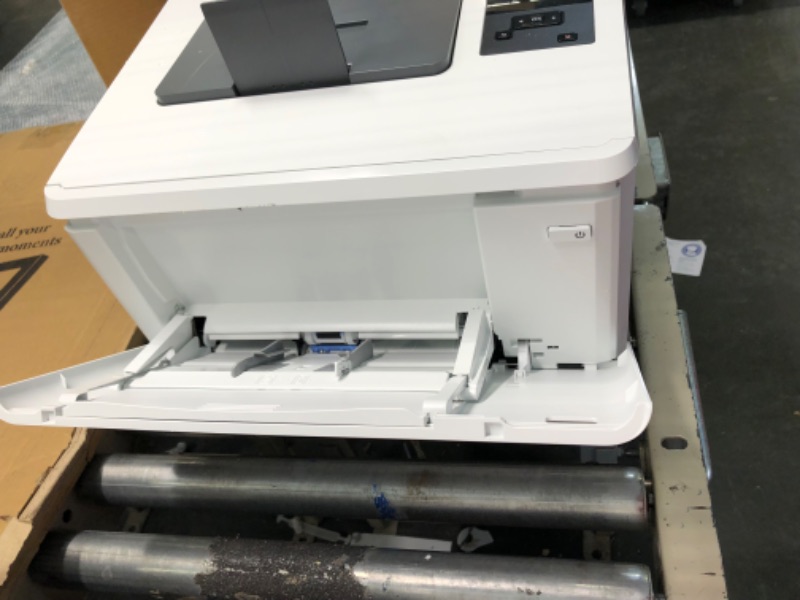 Photo 5 of HP Color Laserjet Pro M454dn Print only Wired Laser Printer, 2-line Backlit LCD Display, 28 ppm, Auto Duplex Printing, 600 x 600 dpi, 8.5 x 14, USB 2.0, Ethernet, White, 