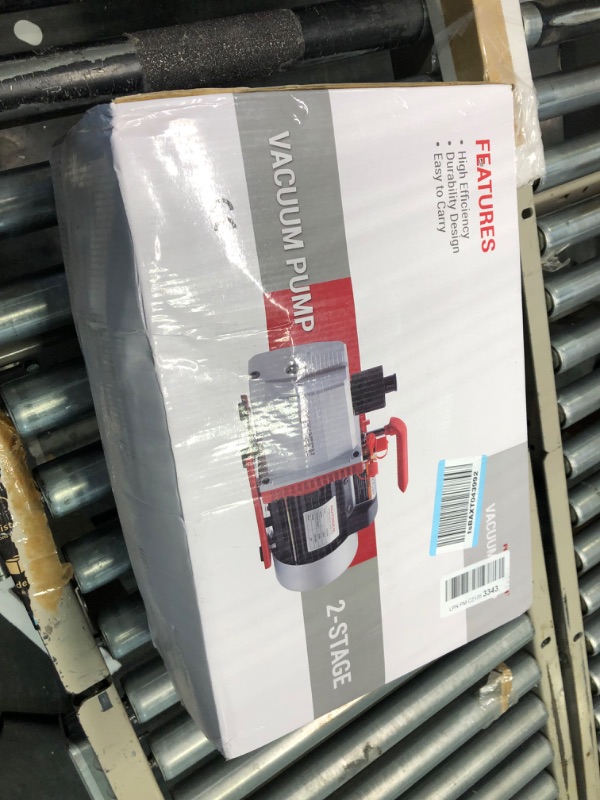 Photo 1 of AUTOGEN 2-Stage 8CFM Vacuum Pump, 1HP 2.25 Micron 110V Air Vacuum Pump for R12 R22 R134a R410a, Rotary Vane Vacuum Pump for HVAC/AUTO AC Refrigerant Recharging, Degassing Wine, Milking Cow