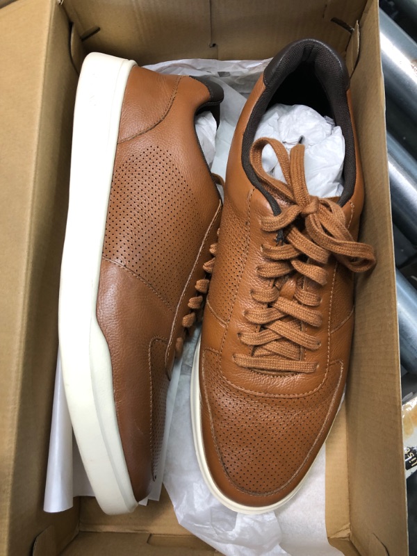 Photo 3 of Cole Haan Men's Crosscourt Modern Sneaker 10.5 Wide British Tan Leather/Ivory