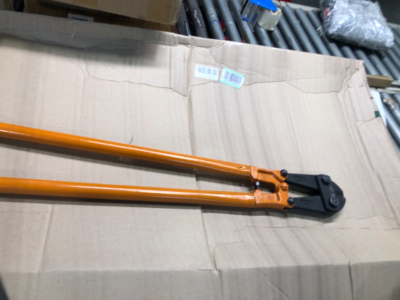 Photo 1 of  Heavy-Duty Medium Size Bolt Cutter 30 in for Cutting Fence, Steel Wire, Chain, Screws, Rivet, and Medium Padlock, with Soft Grip Rubber Ergonomic Handle Cutters
Visit the KSEIBI Store