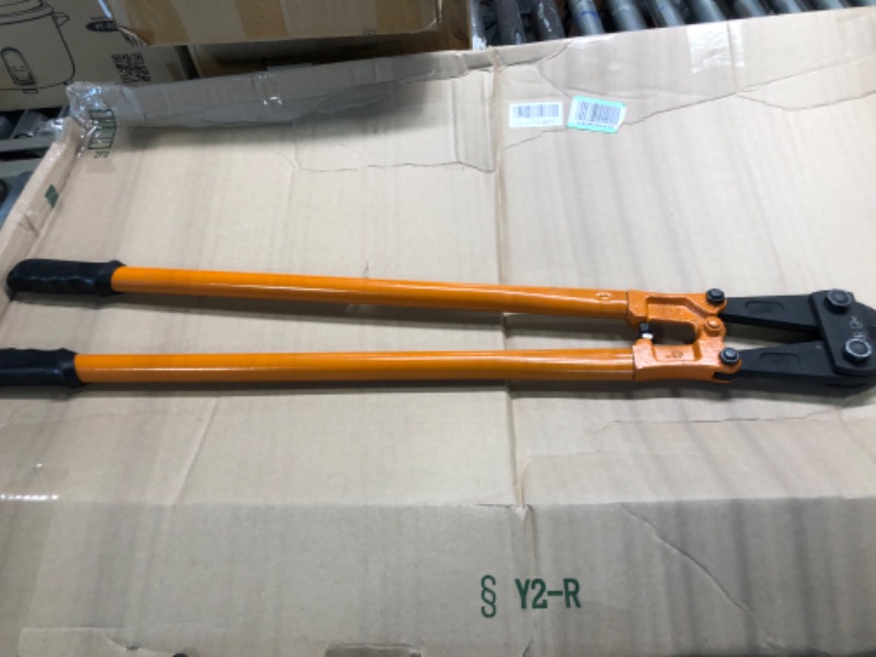 Photo 1 of  Heavy-Duty Medium Size Bolt Cutter 30 in for Cutting Fence, Steel Wire, Chain, Screws, Rivet, and Medium Padlock, with Soft Grip Rubber Ergonomic Handle Cutters
Visit the KSEIBI Store