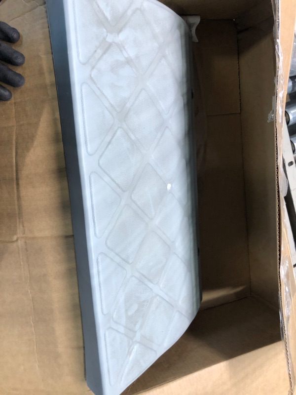 Photo 1 of Maxsa 20031 Curb Ramp for Driveways, Sidewalks, Steps, wheelchairs, Strollers, Dollies and Vehicles, 10,000 lb. Capacity, 23" Width, 5.5" Height, Grey Standard Packaging