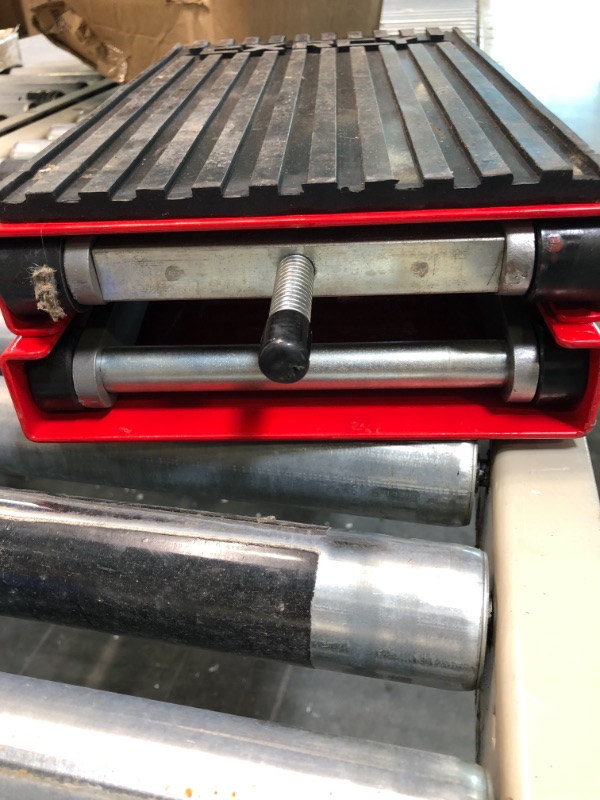 Photo 1 of CXRCY 1200 LBS Motorcycle Lift Scissor Jack Upgraded Dirt Bike ATV Steel Motorcycle Hoist Stand with Ratchet Wrench,Crank Handle,Thickened Rubber Pad,Wide Deck Red