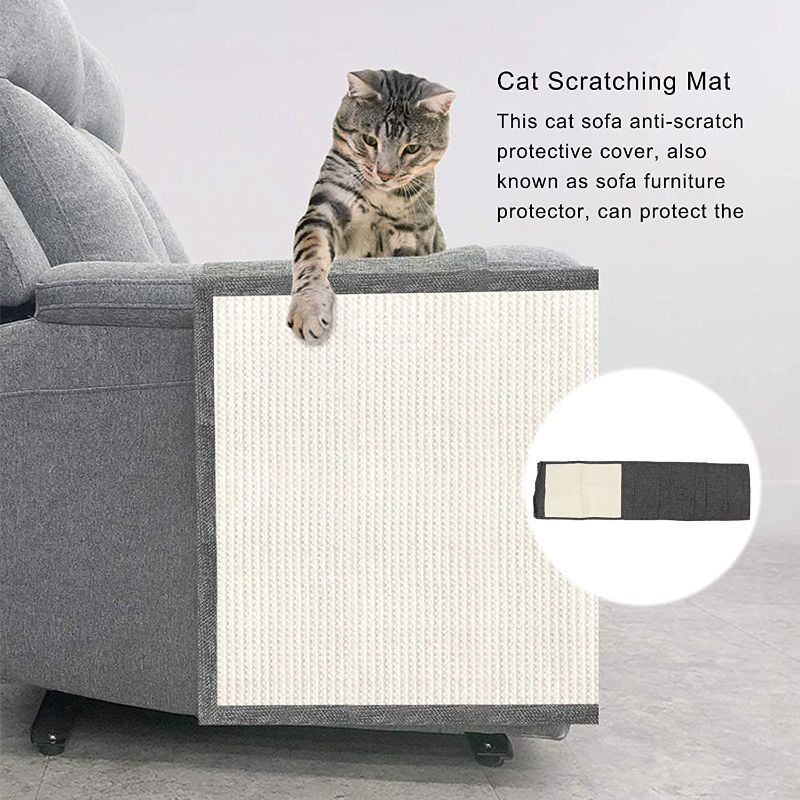 Photo 1 of 2-piece Cat Scratch Pad, Practical Convinient Cat Sofa Mat Protective for Pet for Chairs Wood Products for Doors Sofas for Cat Dog