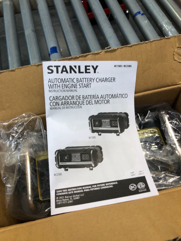 Photo 4 of STANLEY BC15BS 15 Amp Bench Battery Charger with 40 Amp Engine Start