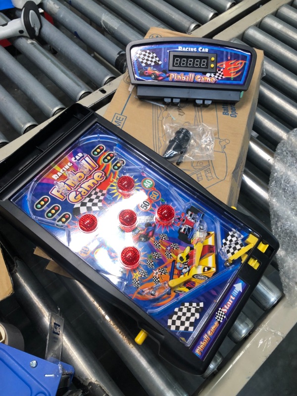 Photo 1 of Trisquirrel Pinball Machine, Electronic Tabletop Pinball Game 16.5 Inch with Lights & Sounds , LED Digital Scoreboard--Ideal for Family Fun