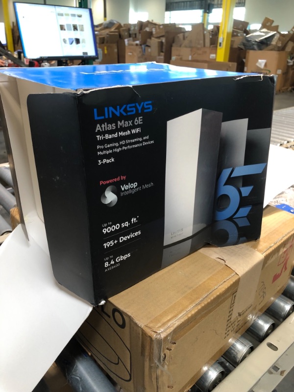 Photo 3 of Linksys MX8503 Atlas Max 6E Tri-Band Mesh Wi-Fi 6E System (3 Pack)