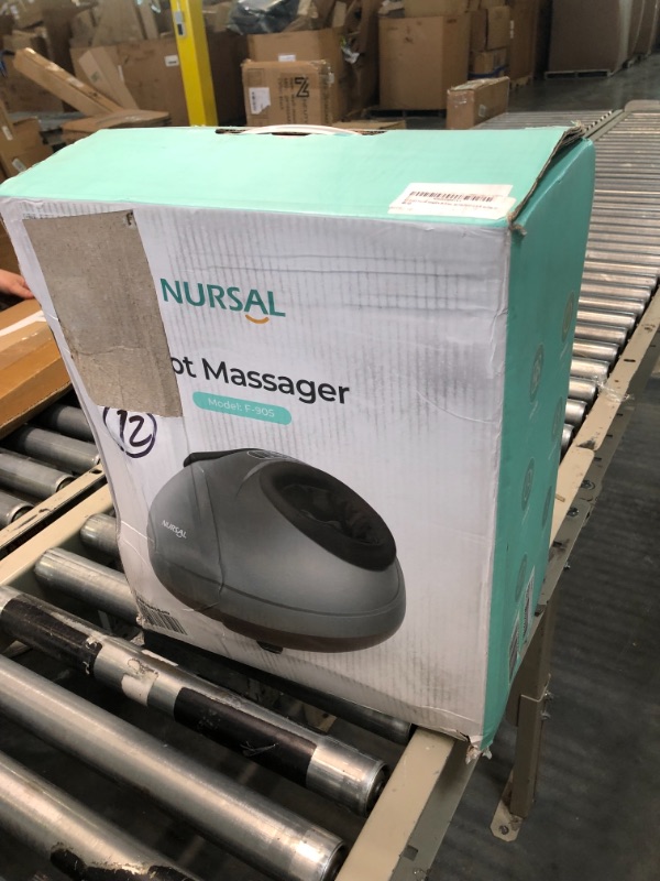 Photo 1 of NURSAL Foot Massager with Heat, Electric Shiatsu Foot Massager for Plantar Fasciitis,Multi-Level Settings, Deeply Relax The Feet, Improve Blood Circulation and Help Sleep,Fits Feet Up to Men Size 12 Style1