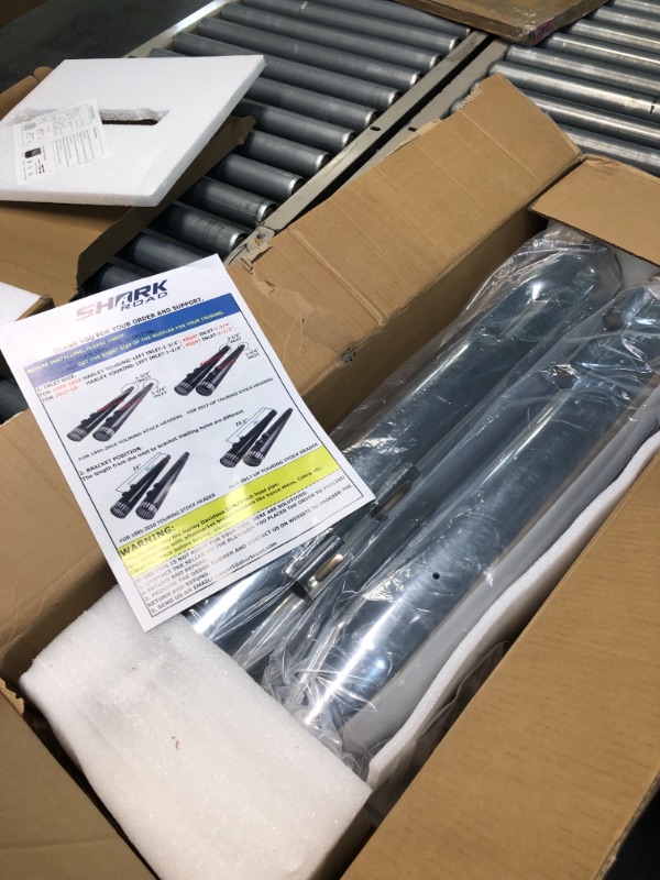 Photo 1 of SHARKROAD 4" Chrome Slip-On Mufflers Exhaust Pipes For Harley Touring 2017-2023 Street Glide, Road Glide, Road King,Electra Glide, 26CB
