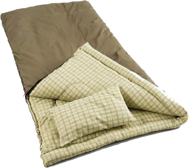 Photo 1 of Coleman Big Game 0°F Big & Tall Sleeping Bag, Made from 100% Recycled Material, Cold Weather Adult Sleeping Bag with Sherpa Lining, Fits Campers up to 6'5"