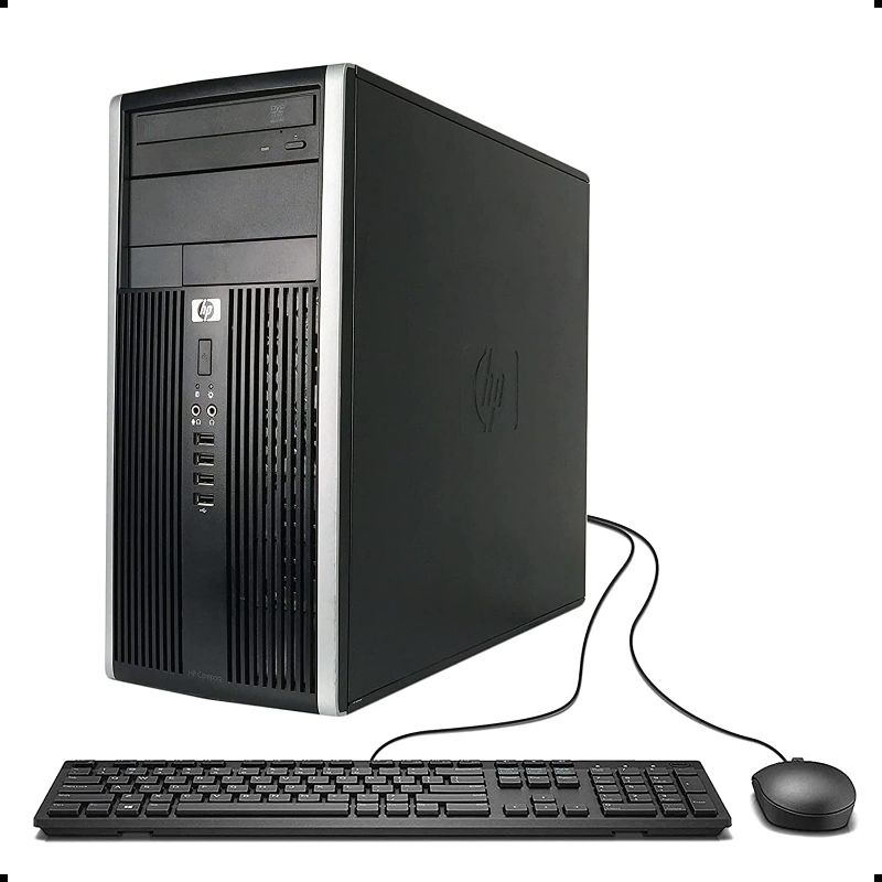 Photo 1 of 
HP Elite 8300 Tower Desktop (Intel Quad Core i5 3.20GHz, 16GB RAM, 2TB HDD, 120GB SSD, Windows 10 Professional, WiFi, HDMI, Bluetooth) (Renewed)