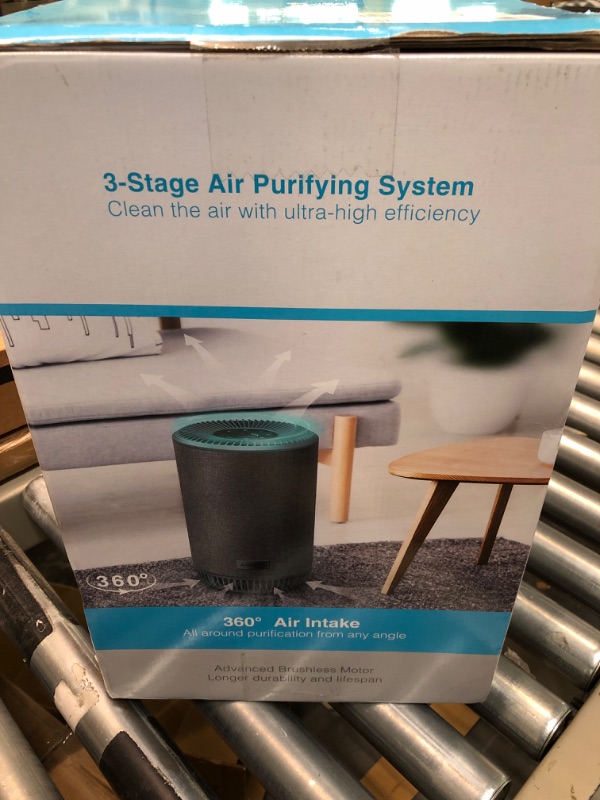 Photo 2 of AirExtend HEPA Air Purifiers, Room Purifier with 3 Stage Filtration System, 24-Hour Timer, and 22dB Ultra-Quiet Sleep Mode, True Filter Removes 99.97% Dander, Smoke, Odor for Bedroom & Office Black