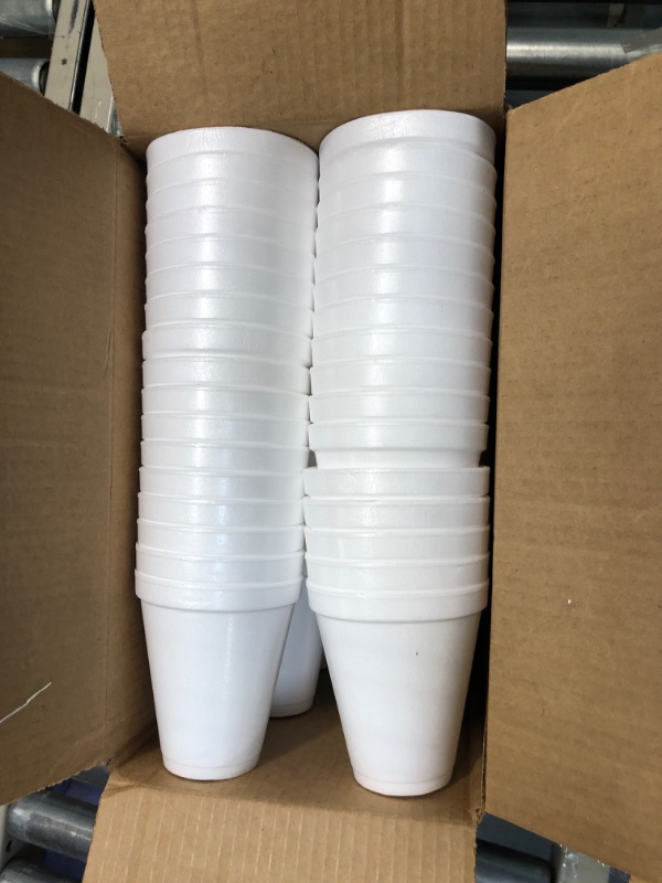 Photo 3 of Concession Essentials 12oz Disposable White Foam Cups - Pack of 100ct (CE-Foam Cups 12-100ct) Foam-12oz-Pack of 100ct