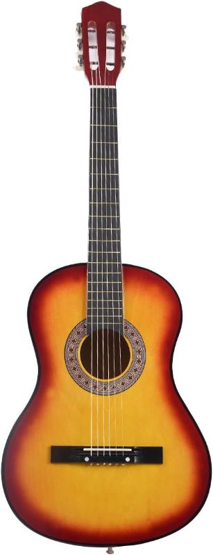 Photo 1 of 30" Wood Guitar with case and accessories for kids/ GIRLS/ BOYS/ Beginners ( sunburst) 