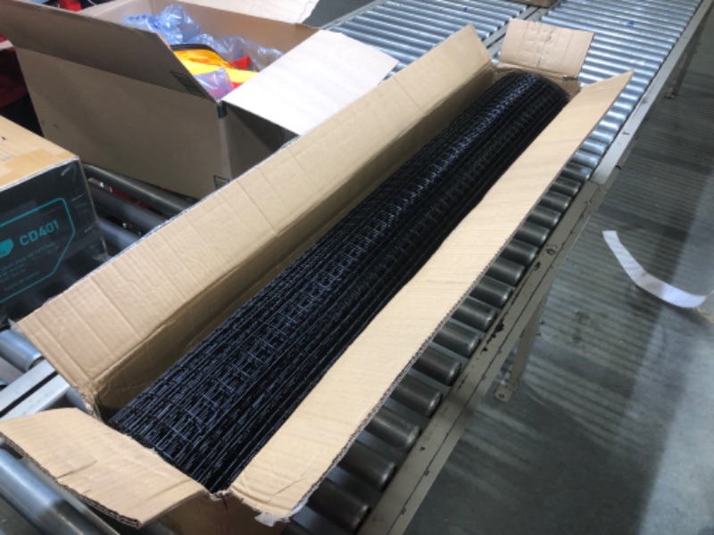 Photo 1 of 36 inch×50 ft Black Vinyl Coated Hardware Cloth, 19 Gauge 1/4 inch Black PVC Hardware Cloth, Black Welded Wire Fence Supports Poultry-Netting Cage-Home Improvement and Chicken Coop