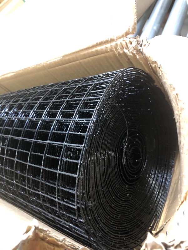Photo 3 of 36 inch×50 ft Black Vinyl Coated Hardware Cloth, 19 Gauge 1/4 inch Black PVC Hardware Cloth, Black Welded Wire Fence Supports Poultry-Netting Cage-Home Improvement and Chicken Coop