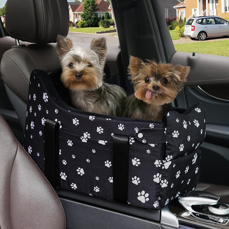 Photo 2 of 
Cullaby Small Dog Car Seat Center Console for Small Dogs Under 20 lbs, Dog Booster Car Seat for Small Dogs