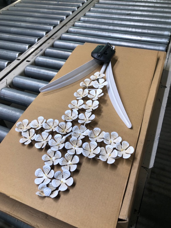 Photo 4 of 
WSgift Solar White Cross Garden Stake Lights Metal Hydrangea Cross Stake Memorial Gift w/ 28 Solar LEDs Solar Cross Lights Perfect as Cross Remembrance...