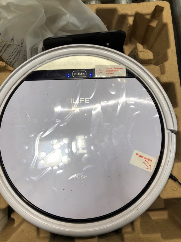 Photo 3 of ILIFE V9e Robot Vacuum Cleaner, 4000Pa Max Suction, Wi-Fi Connected, Works with Alexa, 700ml Large Dustbin, Self-Charging, Customized Schedule, Ideal for Pet Hair, Hard Floor and Low Pile Carpet.