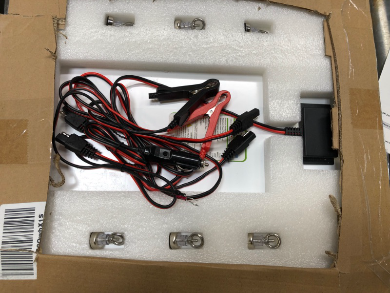Photo 1 of POWOXI Solar Panel Kit 12V 20W Magnetic + MPPT Charge Controller Waterproof Solar Battery Charger Maintainer Solar Trickle Charger Alligator Clip for Car Boat RV Motorcycle Marine, etc. Magnetic-20W