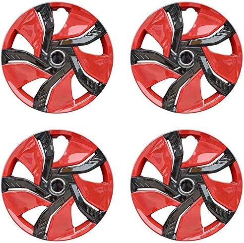 Photo 1 of 
XhuangTech 4Pcs/Set Car Chrome Wheel Rim Skin Cover Hub Caps Hubcap Wheel Cover (Red & Black, 15inch)