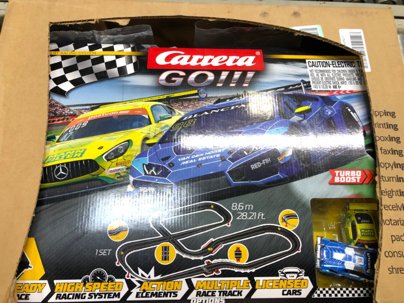 Photo 2 of Carrera GO!!! 62522 Victory Lane Electric Powered Slot Car Racing Kids Toy Race Track Set Includes 2 Hand Controllers and 2 Cars in 1:43 Scale