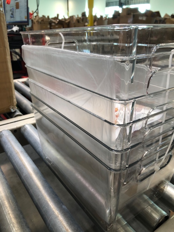 Photo 3 of YIHONG Clear Pantry Storage Organizer Bins
