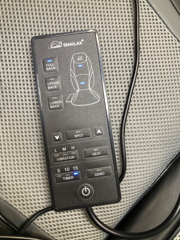 Photo 1 of snailax Shiatsu Massage Cushion with Heat Massage Chair Pad Kneading Back Massager for Home Office Seat use
