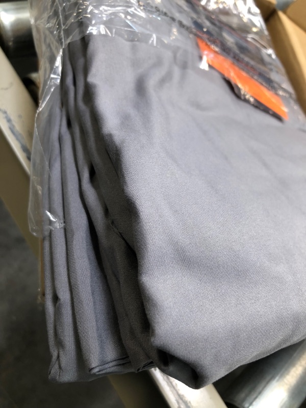 Photo 4 of Amazon Basics Lightweight Super Soft Easy Care Microfiber Bed Sheet Set with 14-Inch Deep Pockets - Twin, Dark Gray Twin Sheet Set Dark Gray