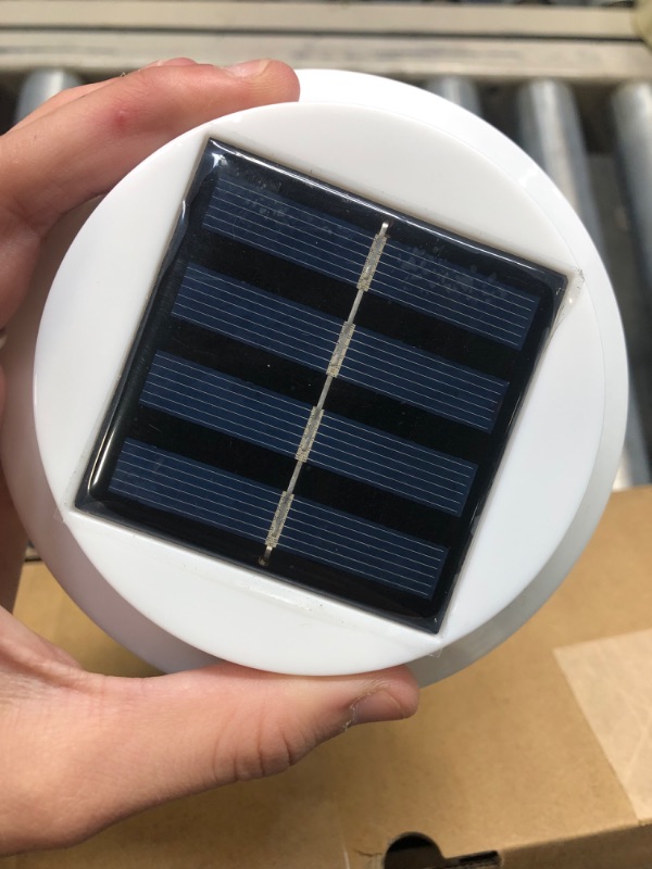 Photo 1 of FALOVE 5 Pack Deal Outdoor Solar Gutter LED Lights - White Sun Power Smart Solar Gutter Night Utility Security Light