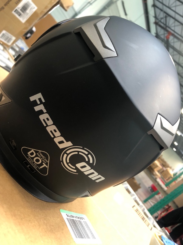 Photo 7 of 
Motorcycle Bluetooth Helmet , FreedConn BM2-S DOT Helmet with Bluetooth Built-in,2-Way interphone (Large 59-60CM) Modular Flip up Motorcycle Helmet Intercom
