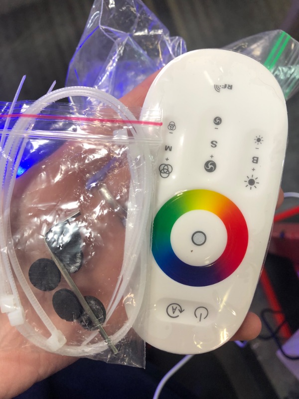 Photo 4 of 
Wise Home Products Color Changing Corner Lamp - Modern RGB Multicolored + WHITE Light - Amazing Minimalist Ambient Dimmable Gaming LED Mood Lighting, missing right foot metal