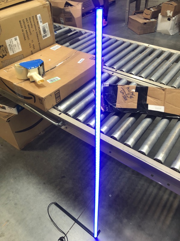 Photo 3 of 
Wise Home Products Color Changing Corner Lamp - Modern RGB Multicolored + WHITE Light - Amazing Minimalist Ambient Dimmable Gaming LED Mood Lighting, missing right foot metal