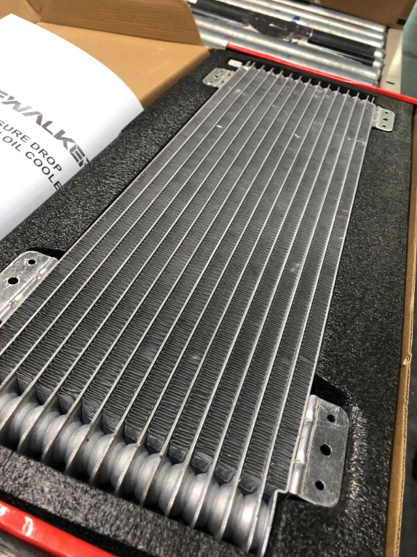 Photo 1 of PACEWALKER Transmission Oil Cooler 40,000 GVW Low Pressure Drop LPD47391 47391 with Mounting Hardware (Upgrade Version-gray)