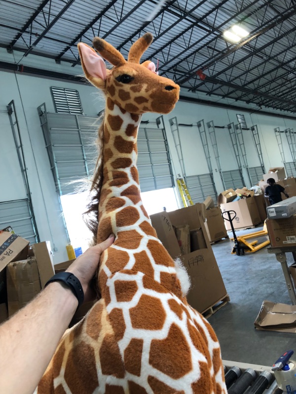 Photo 1 of Linzy Toys Jared The Giraffe, 50'' (127 cm) Standing High, Real Life Stuffed Animal Plush Giraffe, Peluche Jirafa