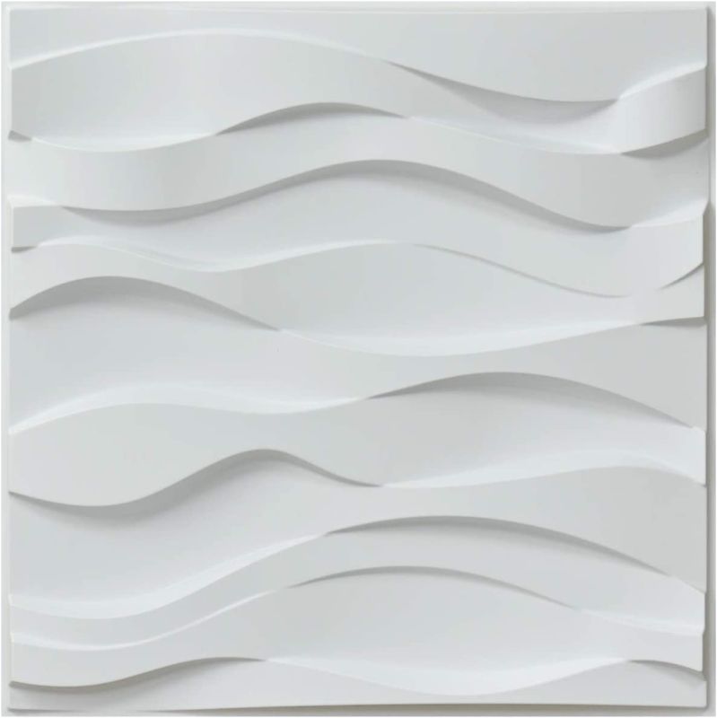 Photo 1 of Art3d A10041 3D Wall Panels, White