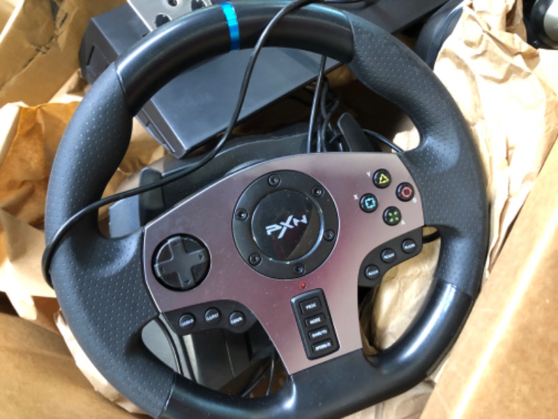 Photo 4 of PXN Xbox Steering Wheel for PC V9 Gaming Steering Wheel 270/900 Degree Racing Wheel with Pedals and Shifter for PS4, PS3, Xbox One, Xbox Series X|S, Switch