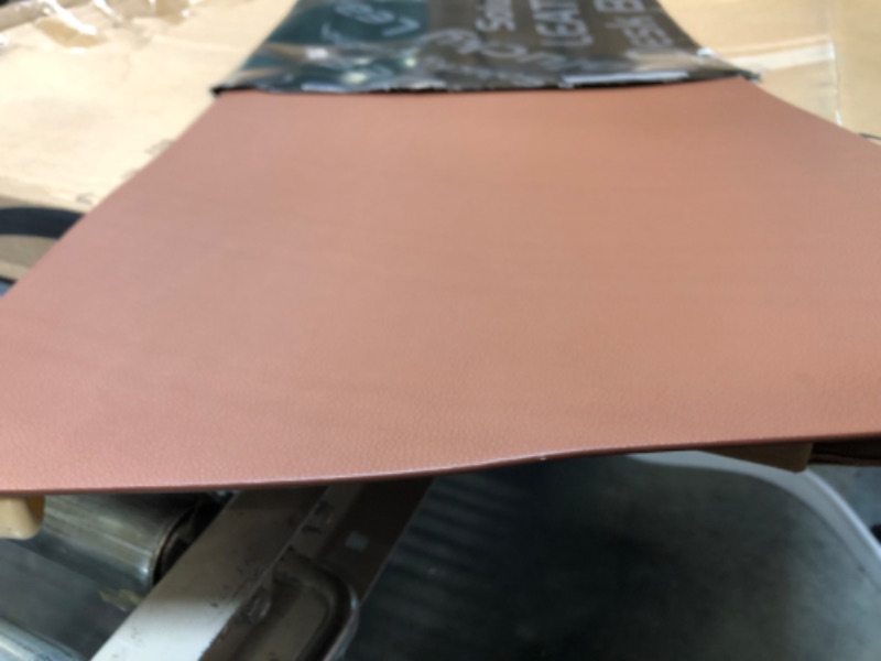 Photo 1 of Solucky Leather Mat Desk Pad & Blotter Protector, Flat, Non Slip, 34 x 16 Inches, Dark Brown, Ideal for Office and Home Dark Brown 34 x 16 in