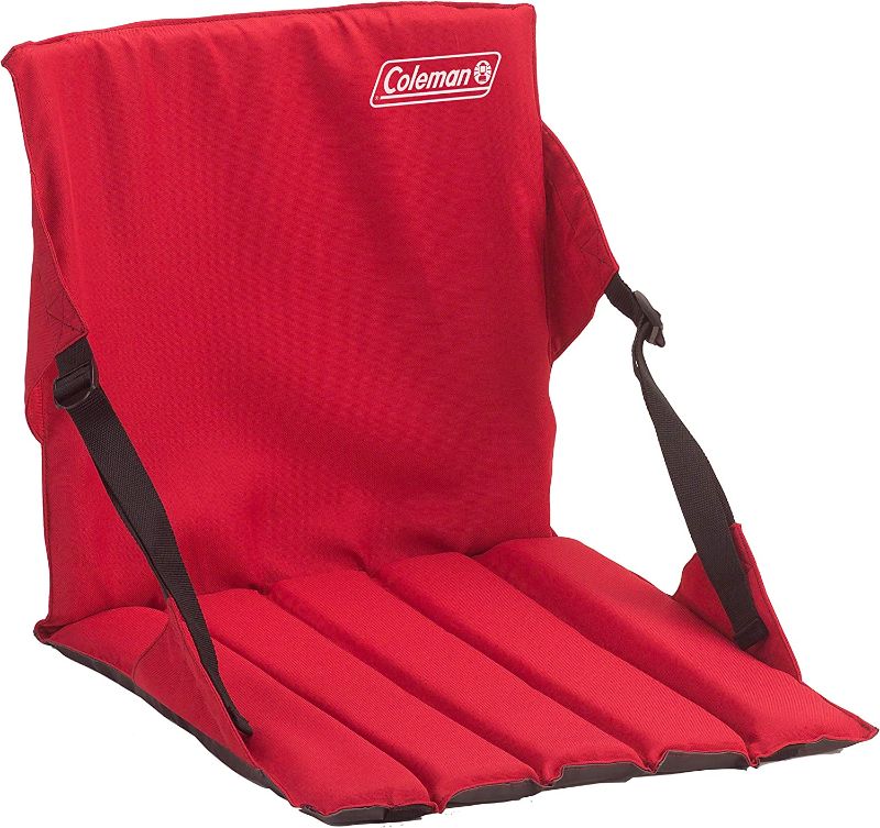 Photo 1 of Coleman Portable Stadium Seat Cushion | Lightweight Padded Seat for Sporting Events and Outdoor Concerts | Bleacher Cushion with Backrest