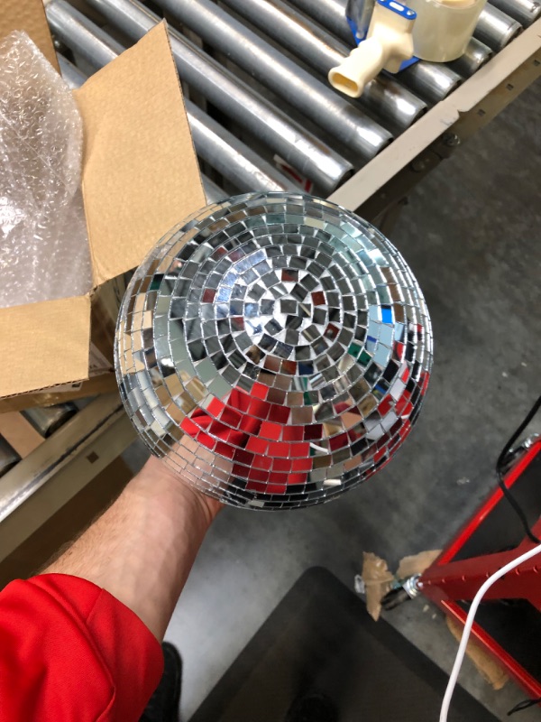 Photo 5 of 8" Mirror Disco Ball Great for a Party or Dj Light Effect Christmas