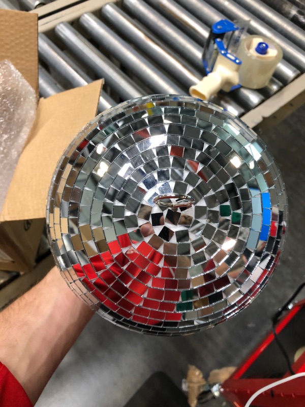 Photo 4 of 8" Mirror Disco Ball Great for a Party or Dj Light Effect Christmas